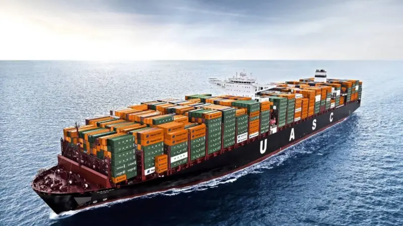 The 23,500+-teu newbuildings are destined to join the 19,900teu Barzan (pictured) on the Asia-Europe route.