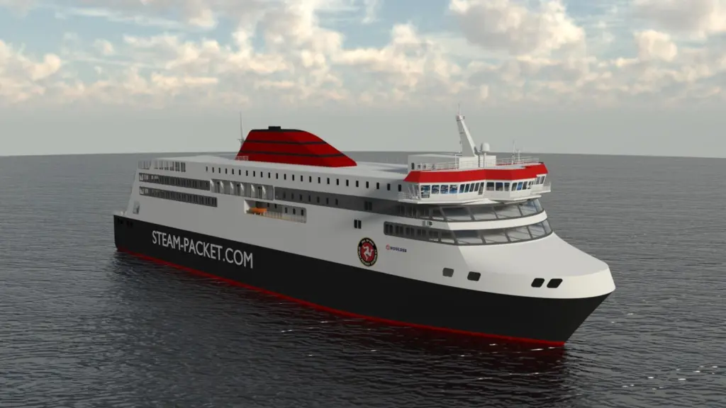 The new IOMSP ferry, the Manxman, will operate with a comprehensive range of Wärtsilä solutions. (© IOMSP & Houlder)