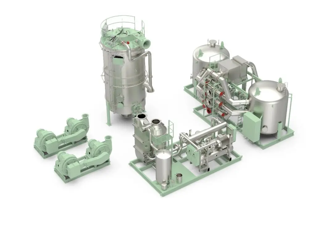 Wärtsilä's main components for inert gas and combined inert gas and gas combustion unit system Photo: Wärtsilä Gas Solutions