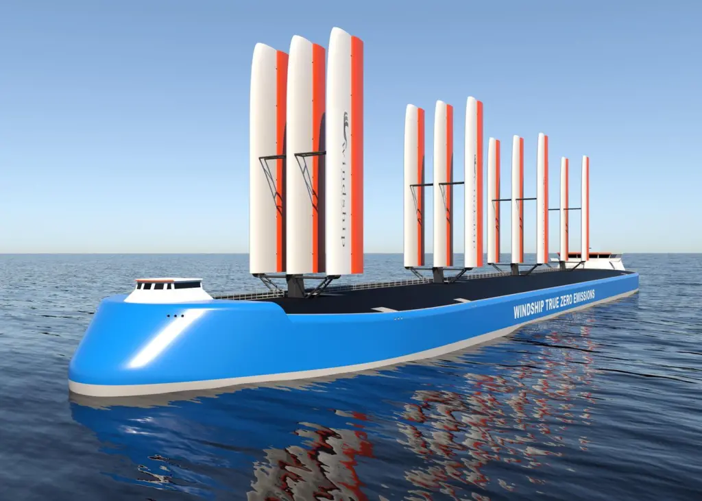 Windship Technology's new zero-emission Aframax design incorporates an innovative diesel-electric ship drive system