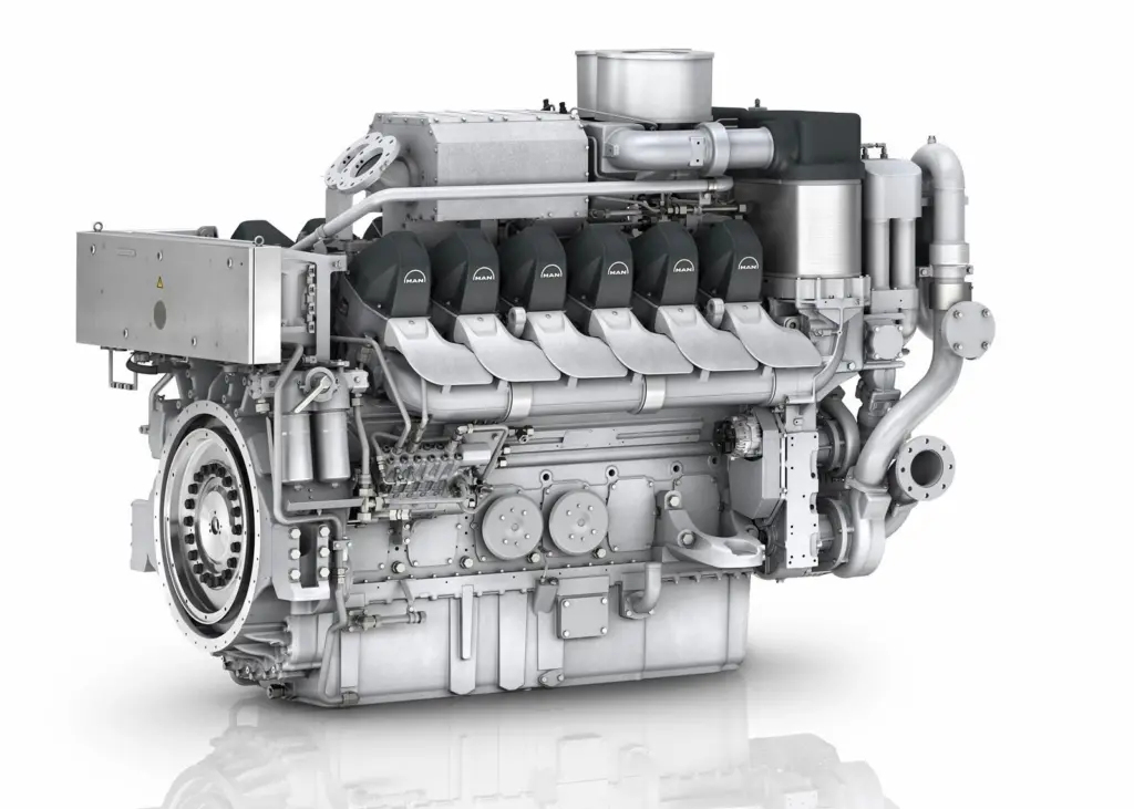 Rendering of the MAN 12V175D propulsion engine (credit: MAN ES)