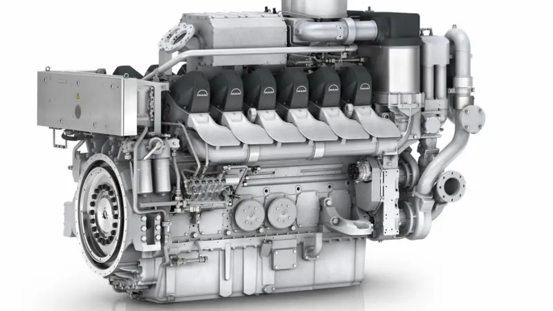 Rendering of the MAN 12V175D propulsion engine (credit: MAN ES)