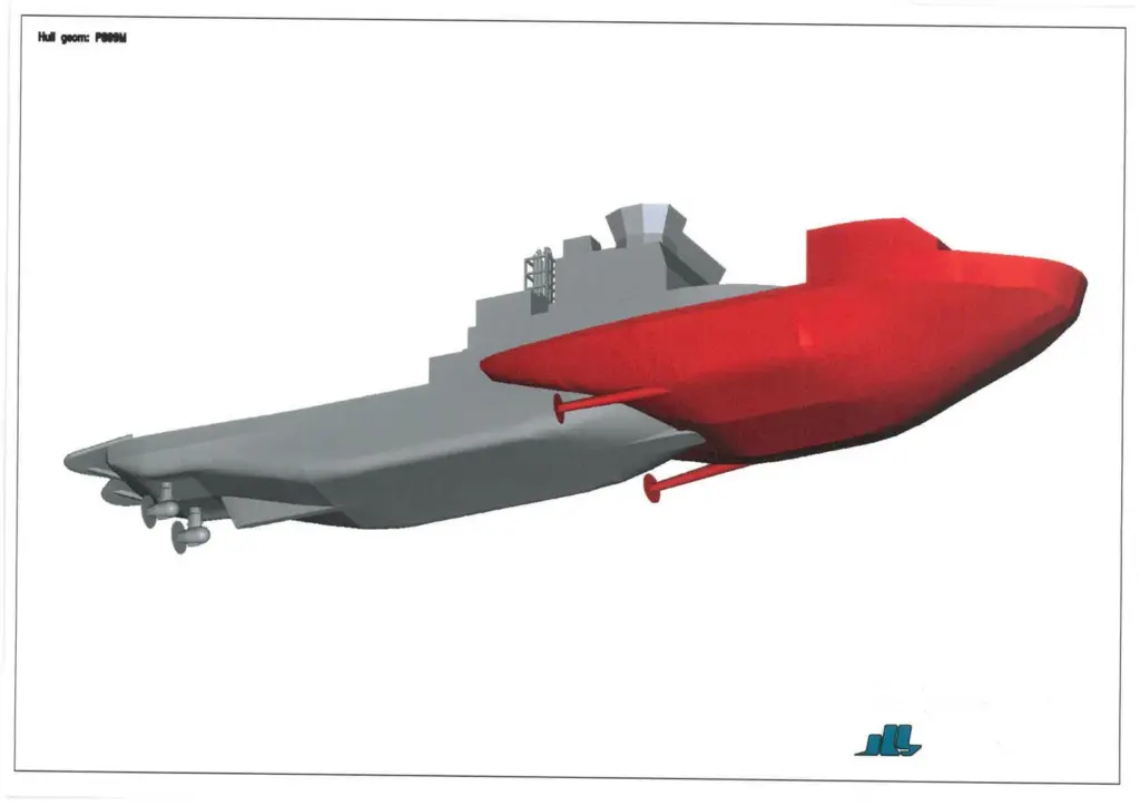 Slipping into the icebreaking bow. Image: ILS