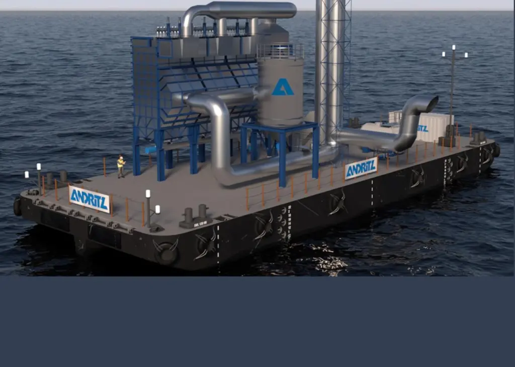 ANDRITZ is offering a barge-based scrubber solution Photo: ANDRITZ
