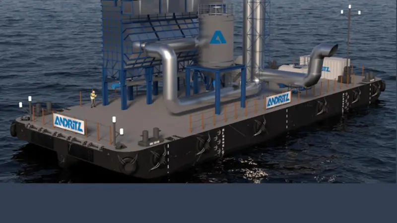 ANDRITZ is offering a barge-based scrubber solution Photo: ANDRITZ