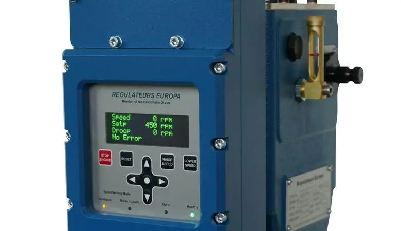 RE's new electro-hydraulic governor is suitable for both genset and propulsion applications.