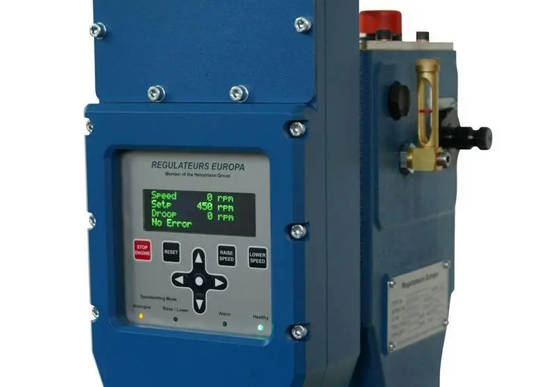 RE's new electro-hydraulic governor is suitable for both genset and propulsion applications.