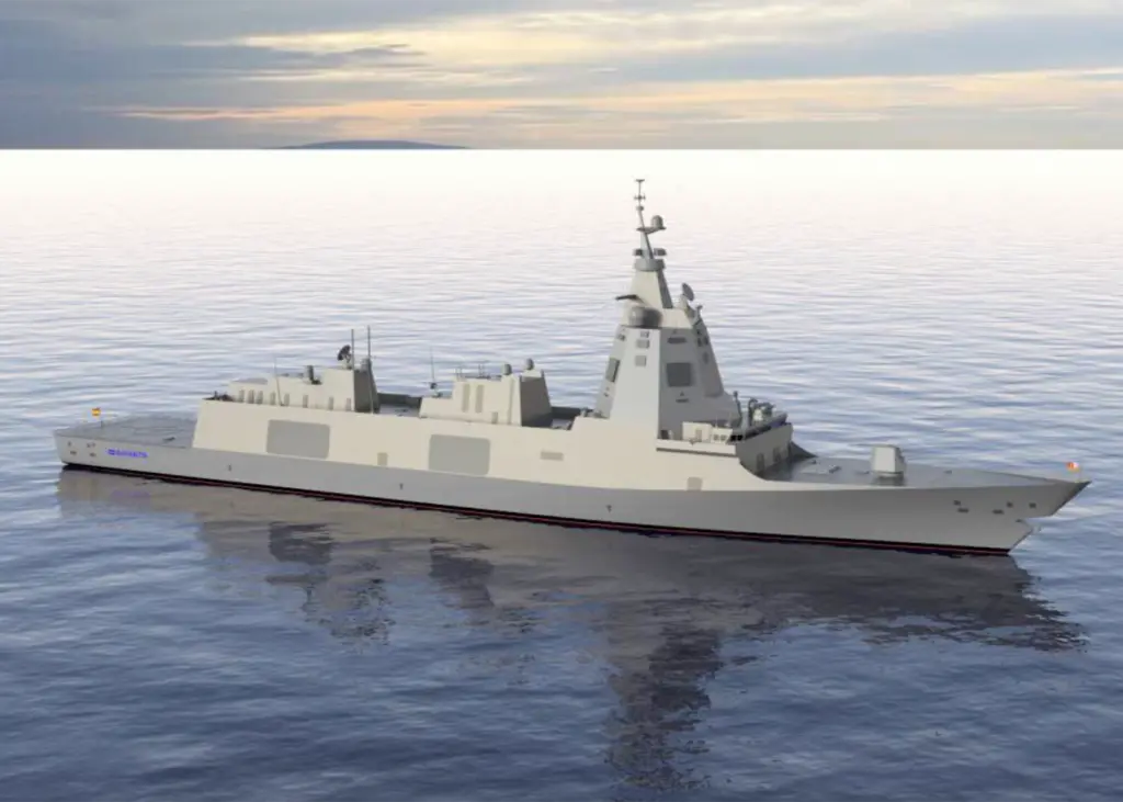The new F110 class of heavy frigates has been designed by Navantia. (credit: Brunvoll)