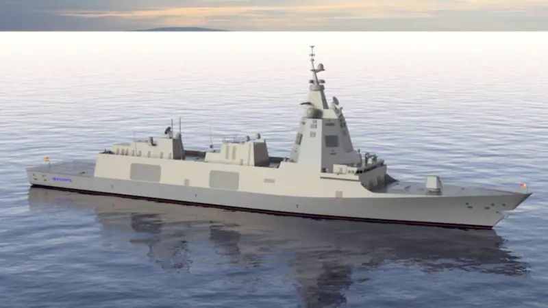 The new F110 class of heavy frigates has been designed by Navantia. (credit: Brunvoll)