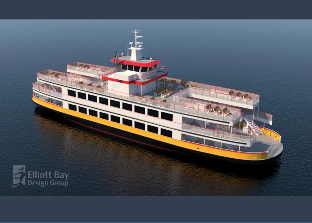 The latest Casco Bay Lines ferry will use an ABB hybrid-electric power and propulsion system Photo: ABB