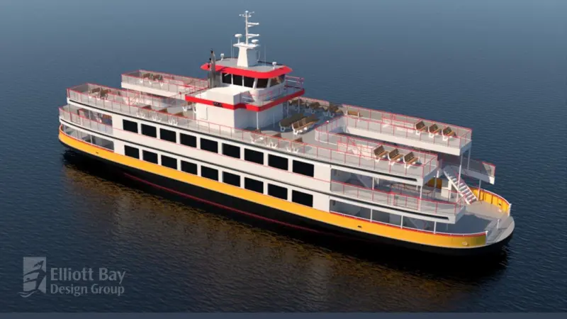 The latest Casco Bay Lines ferry will use an ABB hybrid-electric power and propulsion system Photo: ABB
