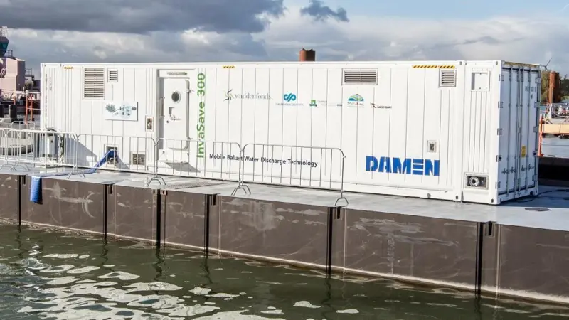 Damen’s portable BTWS will be used by customers in Africa, Asia and Latin America Photo: Damen
