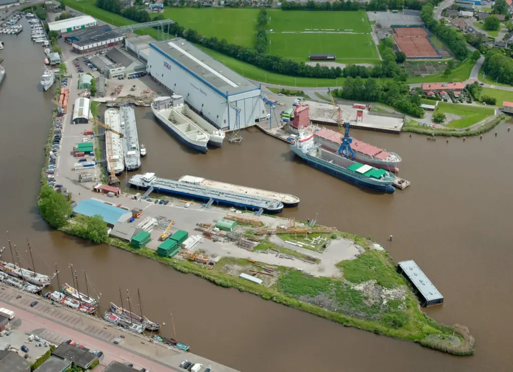 The two 6,080dwt nThe two 6,080dwt newbuildings will be delivered from Bijlsma Shipyard at Lemmer in the Netherlands (pictured) between Q4 2021 and Q1 2022. (credit: Bijlsma Shipyard)ewbuildings will be delivered from Bijlsma Shipyard at Lemmer ...