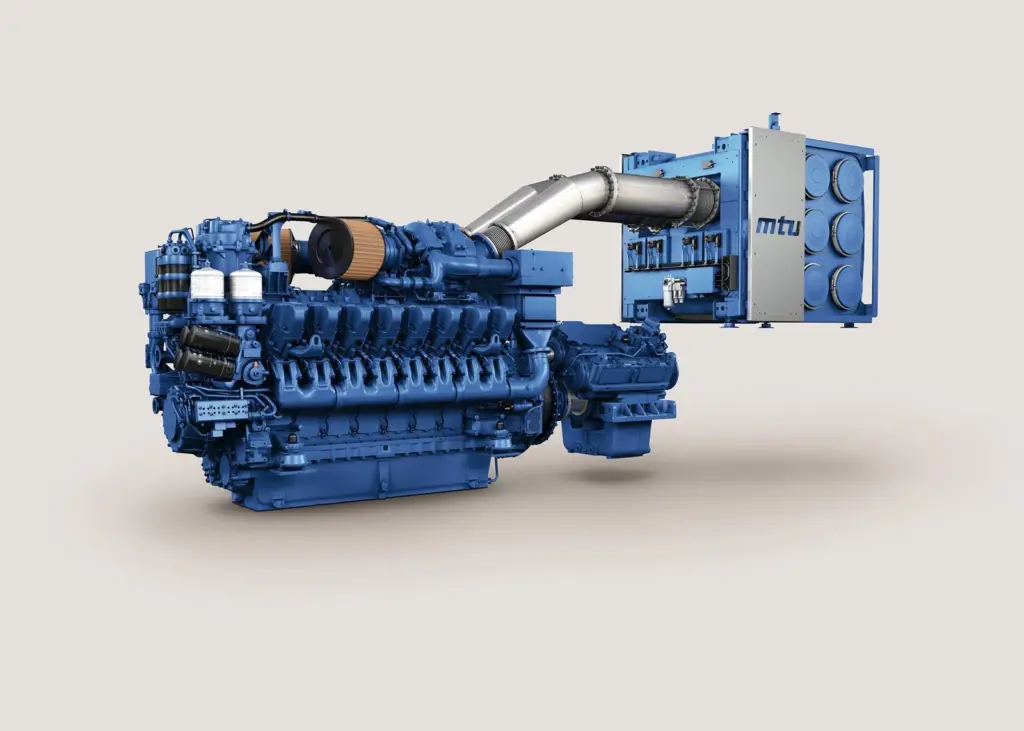 The 16V 4000M65L engine has lowered NOx and particulate emissions without the use of a diesel particulate filter, while achieving improved fuel efficiency and lower CO2 emissions.