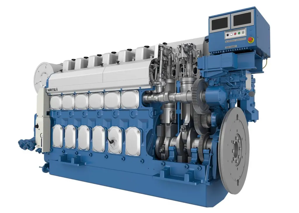 The Wärtsilä 20 engine fitted with a Wärtsilä NOR is undergoing certification testing for compliance with China’s Stage II emissions standard. (© Wärtsilä Corporation)