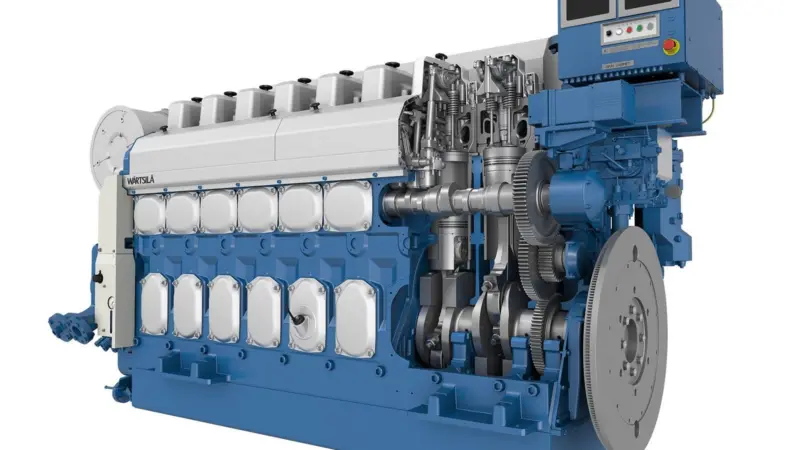 The Wärtsilä 20 engine fitted with a Wärtsilä NOR is undergoing certification testing for compliance with China’s Stage II emissions standard. (© Wärtsilä Corporation)
