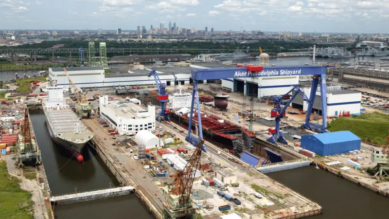 Philly Shipyard will receive $720,000 under the Small Shipyard scheme to revive its apprentice training scheme (credit: Philly Shipyard)