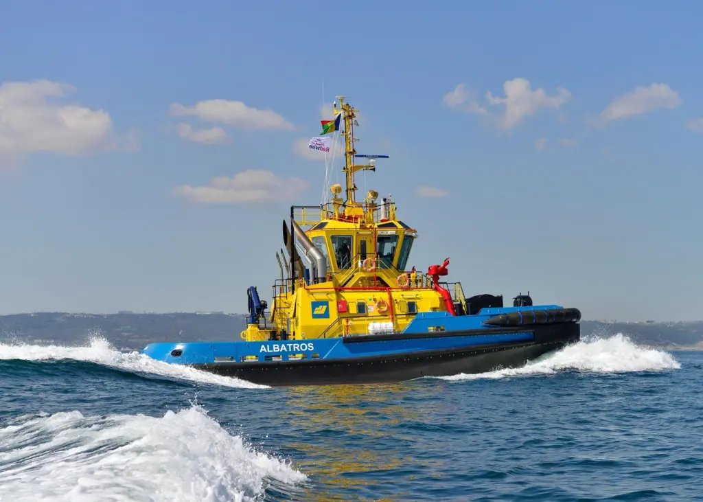 SAAM Towage has taken delivery of a new RAmparts 2400SX class tugboat from Sanmar, destined for service in Peru