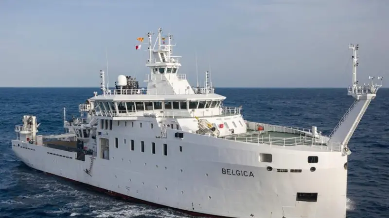 Belgica on sea trials off the northern Spanish coast. (copyright: P.Freire/Chou Pequeira)
