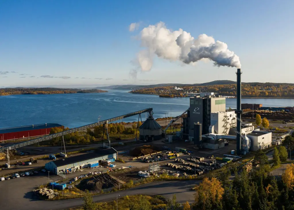 Worley's design services for the first Liquid Wind eMethanol facility will include efficient integration with Övik Energi's plant (pictured). (Published under a Creative Commons Licence)