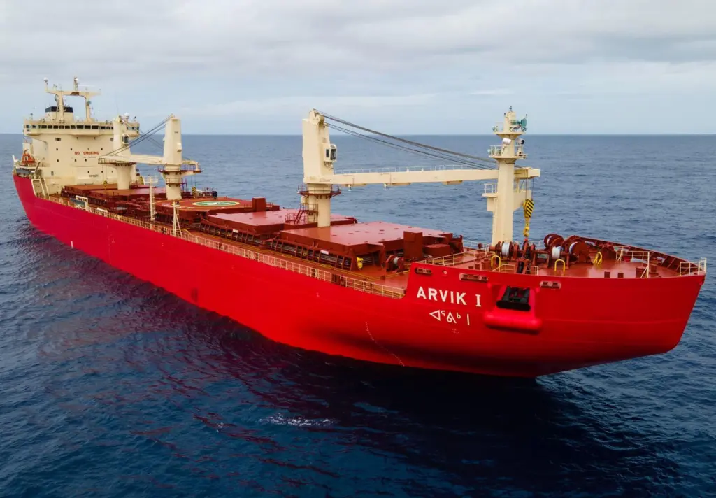 Arvik I builds on Fednav’s expertise in developing ships to serve remote mining operations in the Canadian Arctic (credit: SR Photography).