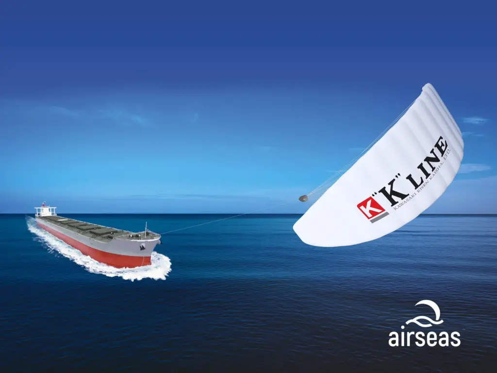A 1,000m² serially-produced Seawing is expected be installed on one of “K” Line’s bulkers in 2022. (credit: Airseas)