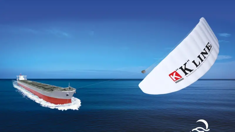 A 1,000m² serially-produced Seawing is expected be installed on one of “K” Line’s bulkers in 2022. (credit: Airseas)
