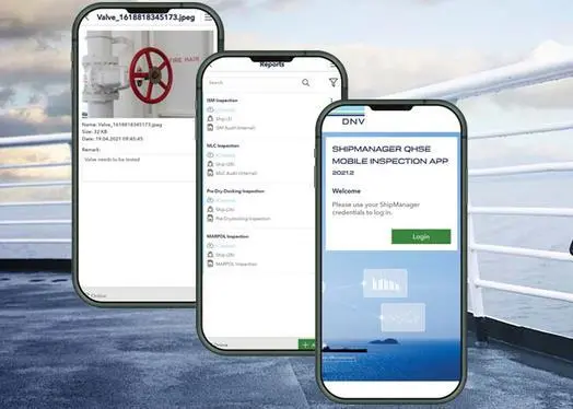 DNV has created an app to help owners manage ship inspections Photo: DNV