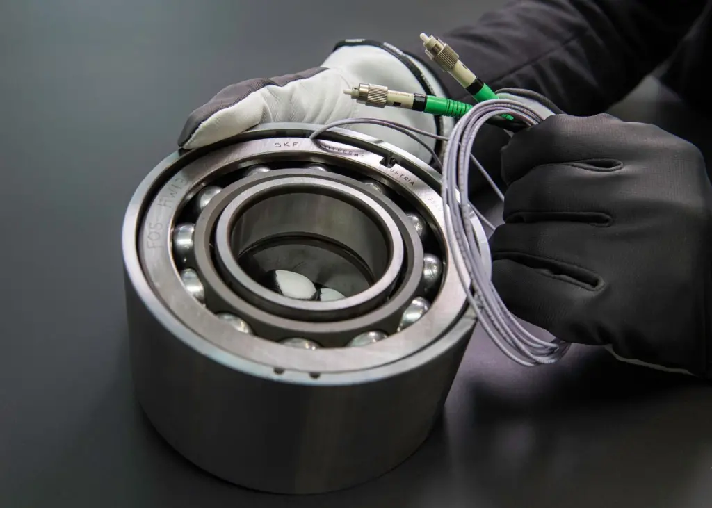 SKF is to offer its fibre optic bearings to ship operators, offering access to granular data including axial versus radial loads, load directions, speed of rotations and temperature.