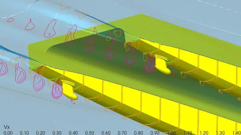 MARIN was able to provide the detailed calculations for a CFD study of Hydromaster's design