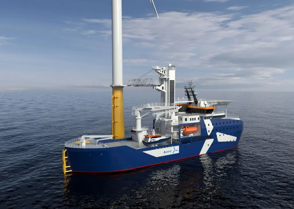 CSHI has awarded Kongsberg Maritime the contract to design and equip two CSOVs for Awind