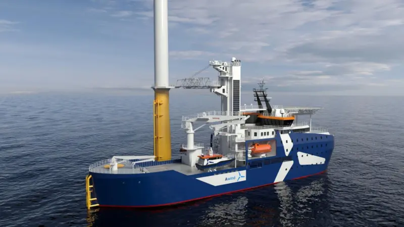 CSHI has awarded Kongsberg Maritime the contract to design and equip two CSOVs for Awind