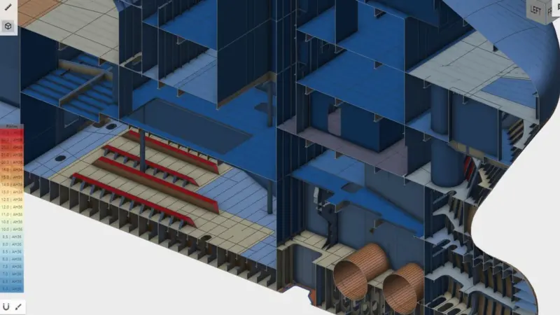NAPA Viewer allows all stakeholders to view the latest 3D model during the ship design process Photo: NAPA