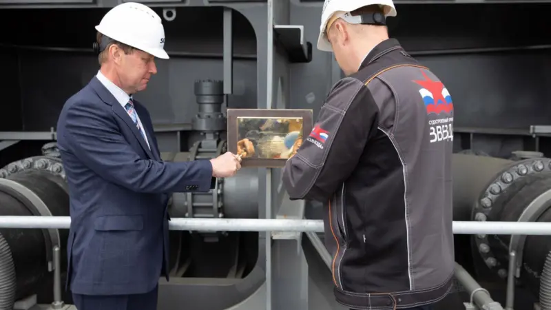 The new vessel will be the first Arc7 class LNG carrier to be constructed at a Russian shipyard.