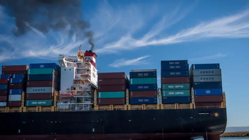Shipping accounts for 3-4% of global emissions Photo: 2018 Bloomberg Finance LP