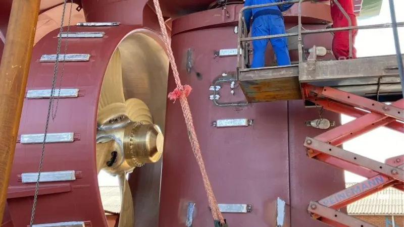 Shipyard Ferus Smit and Arklow Shipping opted to fit Van der Velden BARKE high-lift flap rudders to its series of 8,500dwt singledeckers.