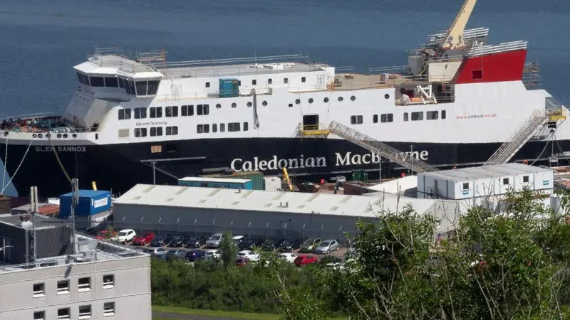 A picture of MV Glen Maddox in June 2021, illustrating the completion of the structure around the stern and inside the hull. (copyright Mark Gibson)