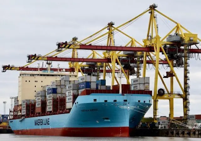 The 2,100 teu newbuilding will join 3,596 teu Vistula Maersk (pictured) in service in Maersk-owned Sealand Europe’s feeder connection between Northern Europe and Gulf of Bothnia ports.