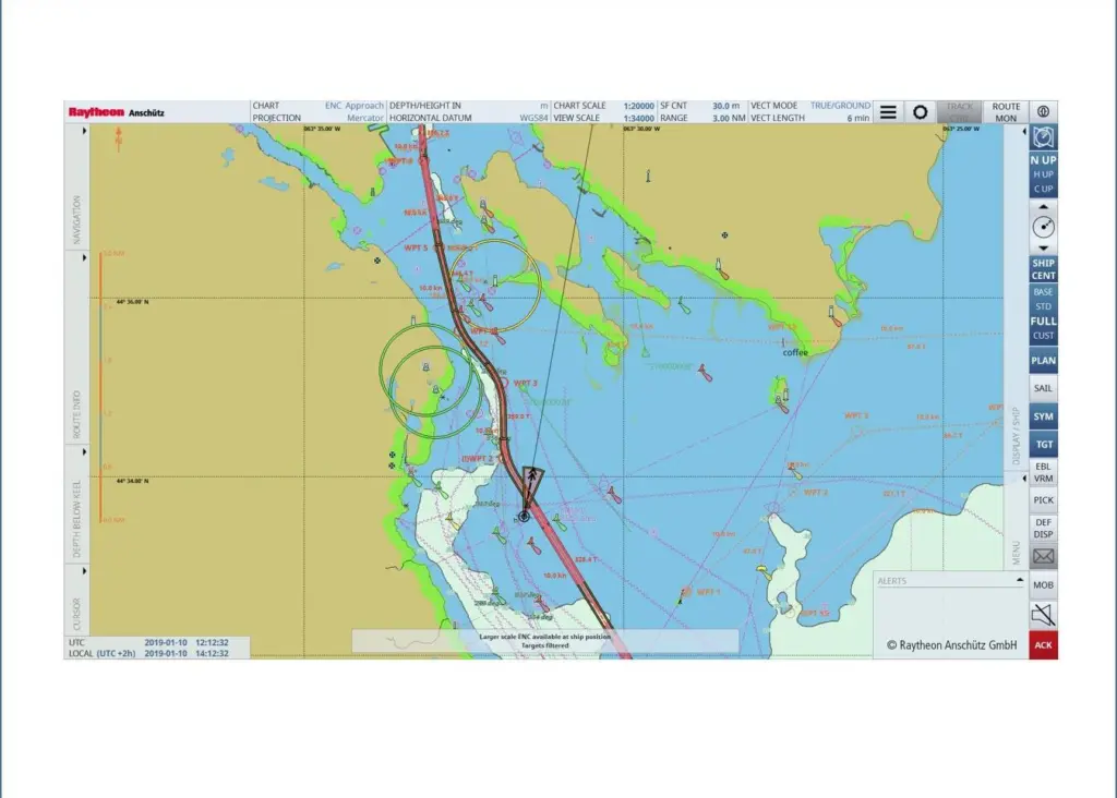 Raytheon Anschütz has introduced new ECDIS features Photo: Raytheon Technologies