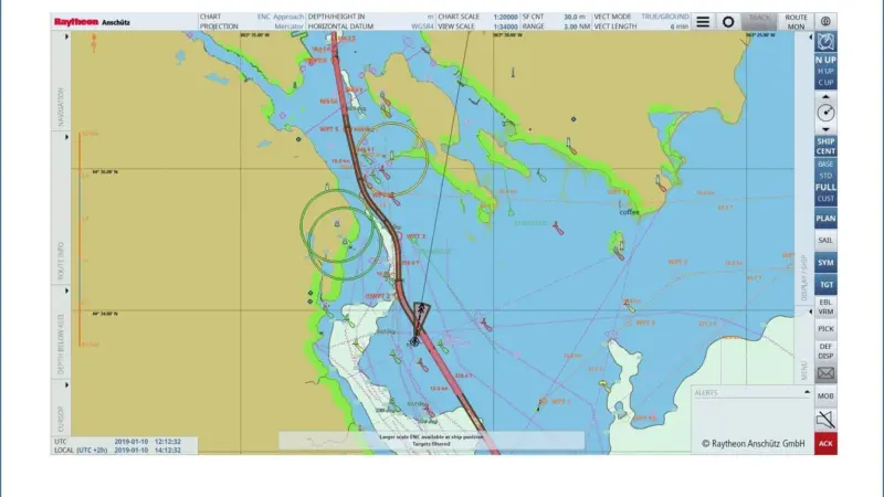 Raytheon Anschütz has introduced new ECDIS features Photo: Raytheon Technologies