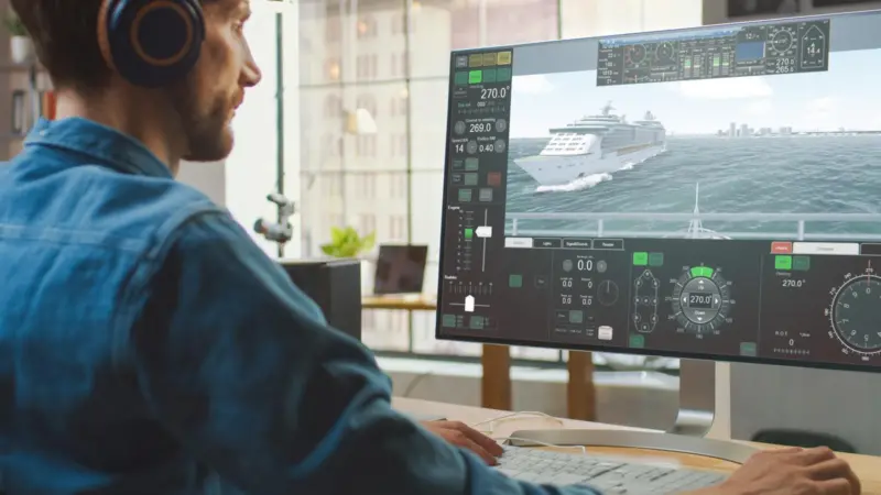 Enabling instruction and training courses via personal computers, laptops and mobile devices, from anywhere and at any time Photo: Wärtsilä Voyage