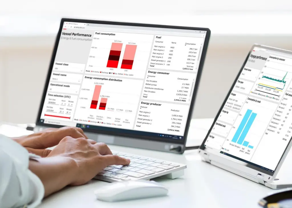 The new ABB Ability Marine Fleet Intelligence - Advisory data platform.