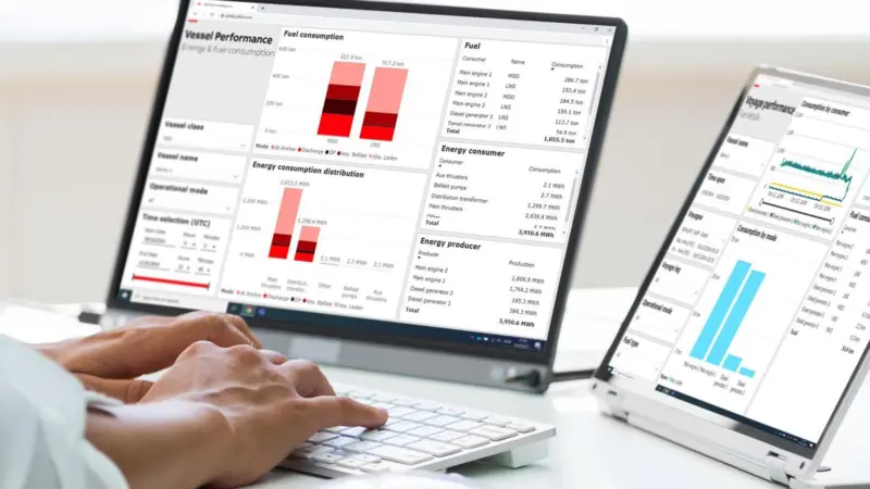 The new ABB Ability Marine Fleet Intelligence - Advisory data platform.