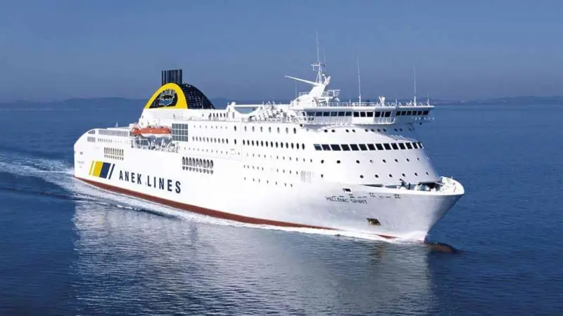 The ENGIMMONIA project will test solutions onboard an oil tanker, a container vessel and a passenger ferry (Image courtesy of ANEK Line)