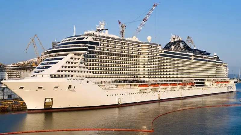 Italian-built for a company set on expansion, the MSC Seashore. (credit: Fincantieri).