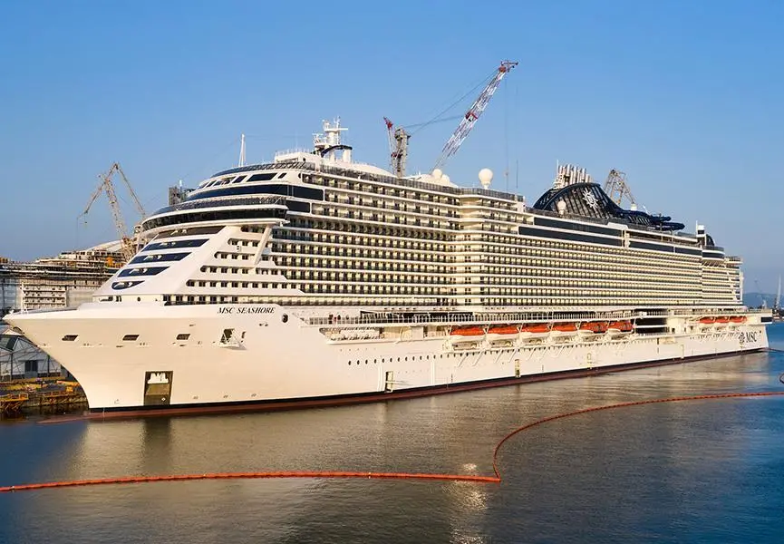 Italian-built for a company set on expansion, the MSC Seashore. (credit: Fincantieri).