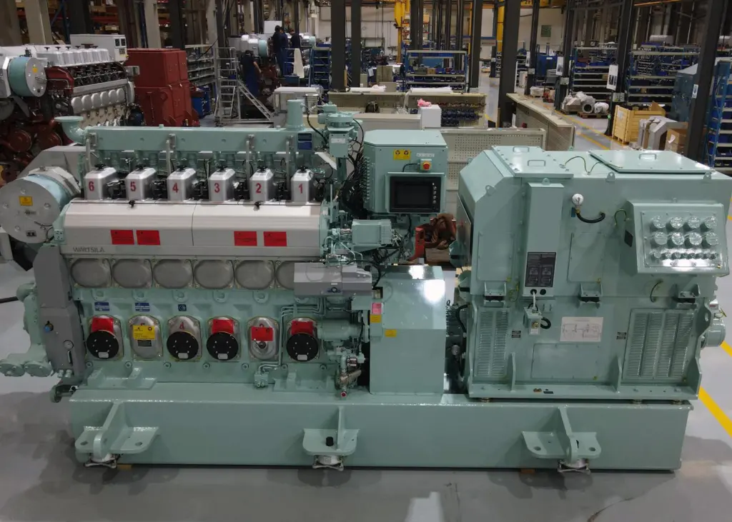 The upgraded Wärtsilä 20DF dual-fuel engine is said to feature better performance, lower operating costs, improved fuel flexibility and reduced exhaust emissions Photo: Wärtsilä Corporation
