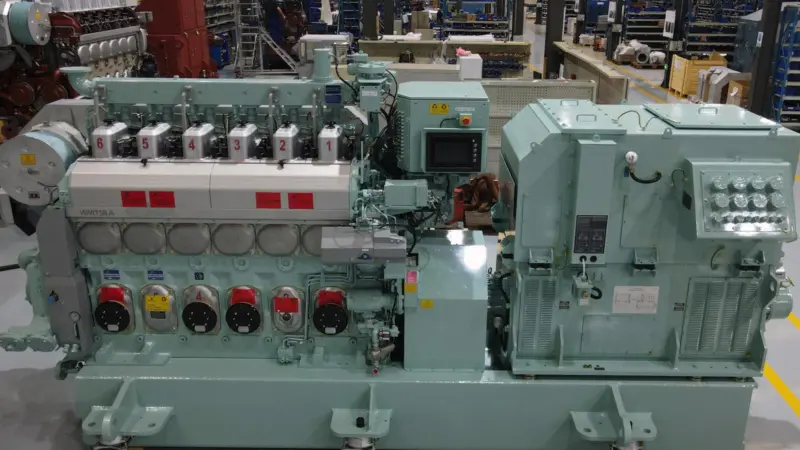 The upgraded Wärtsilä 20DF dual-fuel engine is said to feature better performance, lower operating costs, improved fuel flexibility and reduced exhaust emissions Photo: Wärtsilä Corporation