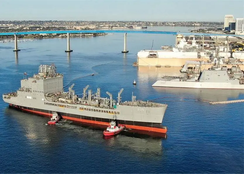USNS John Lewis, after launching in January this year. (credit: General Dynamics).