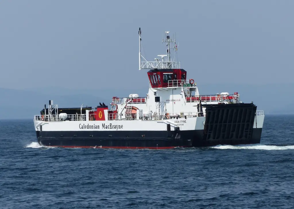 MV Loch Fyne, one of the seven small vehicle and passenger vessels that may potentially be replaced.